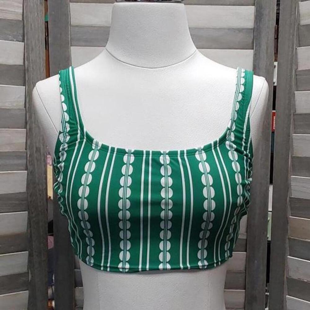 Women's Global Print Longline Bikini Top | Kona Sol | Small (4/6)